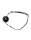 Rimba Ball Gag with Leather Strap Black &Oslash; 4.4 cm
