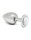 Rimba Analplug mit Kristall Silber &Oslash; 4 cm