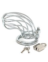 Rimba Penisk&auml;fig mit Schloss Silber 12 cm &Oslash; 4,5 cm