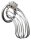 Rimba Penisk&auml;fig mit Schloss Silber 12 cm &Oslash; 4,5 cm