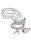 Rimba Penisk&auml;fig mit Schloss Silber 12 cm &Oslash; 4,5 cm