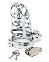 Rimba Penisk&auml;fig mit Schloss Silber 7 cm &Oslash; 5 cm