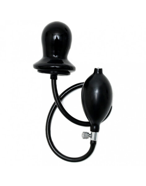 Rimba inflatable plug with solid core black &Oslash; 4.5&ndash;8.5 cm