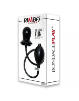Rimba inflatable plug with solid core black &Oslash; 4.5&ndash;8.5 cm