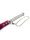Rimba Leather Flogger Silver Pink 52 cm