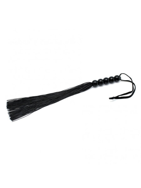 Rimba Silicone Flogger Black 38 cm