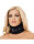 Rimba Gepolstertes Halsband mit Fell Schwarz 47-57 cm