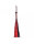 Rimba Geflochtener Flogger Rot Schwarz 50 cm