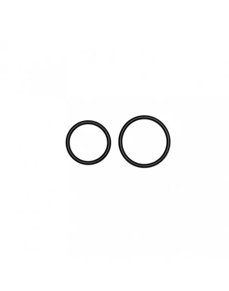 Rimba 2-teiliges Cockring Set Schwarz &Oslash; 5+5,5 cm