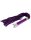 Rimba Suede Flogger with Glass Handle Purple Silver 58 cm