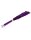 Rimba Suede Flogger with Glass Handle Purple Silver 58 cm