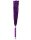 Rimba Suede Flogger with Glass Handle Purple Silver 58 cm
