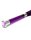 Rimba Suede Flogger with Glass Handle Purple Silver 58 cm