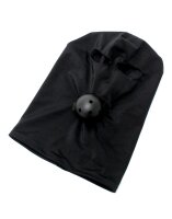 Rimba Elastische Kopfmaske mit Ball Gag Schwarz &Oslash; 4,5 cm