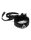 Rimba Satin Look Collar with O-Ring Black One Size