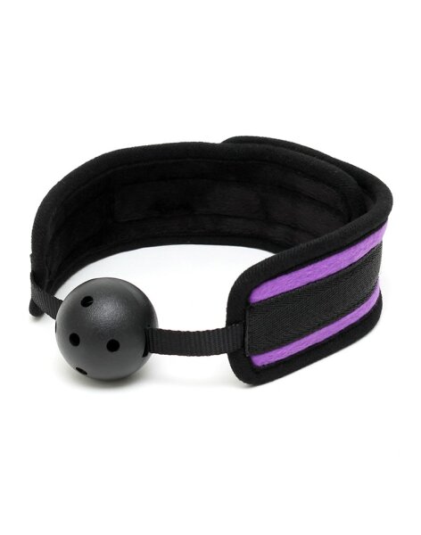 Rimba Ballgag Lila Schwarz &Oslash; 4,5 cm