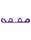 Rimba Spreader Bar with 4 Handcuffs Purple 39 cm