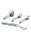 Rimba Pinwheel Set Silber 16,6 cm