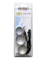 Rimba Electro set aluminum cock rings, 3 sizes uni-polar