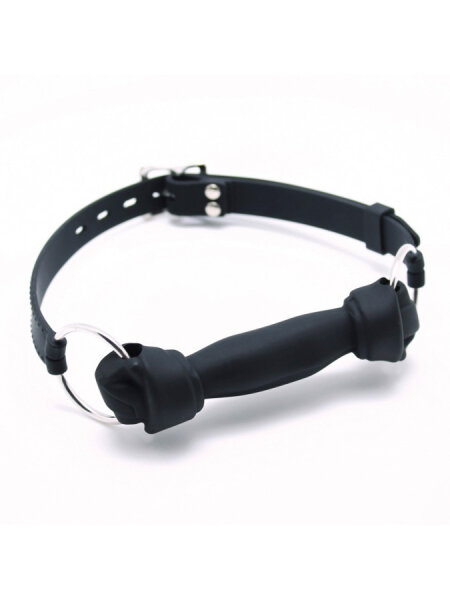 Rimba Toys Knebel mit Hundeknochen Schwarz