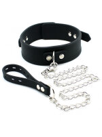 Rimba Toys Verstellbares Halsband mit Leine Schwarz