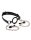 Rimba Latex Play - Mouthgag with O-Ring and Nipple Clamps - Black