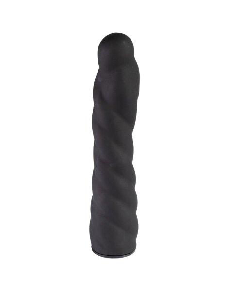 Rimba Latex Play - Exchangeable Dildo for Strap-on - Black - 16,0 cm