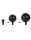 Rimba Latex Play - Inflatable Anal Plug with Pump - Black