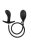 Rimba Latex Play - Inflatable Curved Anal Plug with Pump - Black