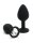 Rimba Berlin Bling Buttplug 2-teiliges Set Schwarz &Oslash; 3,8 cm