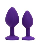 Rimba Berlin Bling Buttplug 2-teiliges Set Lila &Oslash; 3,8 cm