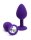 Rimba Berlin Bling Buttplug 2-teiliges Set Lila &Oslash; 3,8 cm