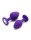 Rimba Berlin Bling Buttplug 2-teiliges Set Lila &Oslash; 3,8 cm