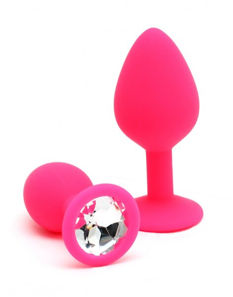 Rimba Berlin Bling Buttplug 2-teiliges Set Pink &Oslash; 3,8 cm