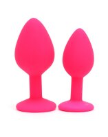Rimba Berlin Bling Buttplug 2-teiliges Set Pink &Oslash; 3,8 cm