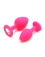 Rimba Berlin Bling Buttplug 2-teiliges Set Pink &Oslash; 3,8 cm