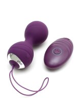 Rimba Cannes Liebeskugeln mit Vibration Lila &Oslash; 3,5 cm