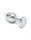 Rimba Toys Pisa Butt Plug mit LED Leuchten Silber &Oslash; 3,2 cm