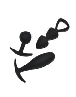 Rimba Toys - Basel - Set of Butt Plugs Size M - Black