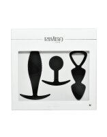 Rimba Toys - Basel - Set of Butt Plugs Size M - Black