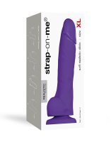 Strap-On-Me Soft Realistic Dildo Purple Size XL- 19.8 cm