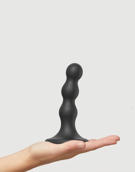 Strap-On-Me - Dildo Plug Balls Size S - Black- 14 cm