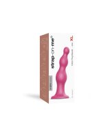 Strap-On-Me - Dildo Plug Beads Size XL - Metallic Pink