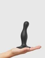 Strap-On-Me - Dildo Plug Curvy Size S - Black - 14 cm
