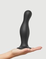 Strap-On-Me - Dildo Plug Curvy Size XXL - Black - 19 cm