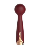 Viotec - Firelick - Mini Wand Vibrator - Gold & Wine Red