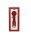 Viotec - Firelick - Mini Wand Vibrator - Gold & Wine Red