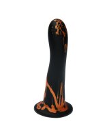 Ylva & Dite - Kajsa - Anal Dildo - Black / Orange - 18 cm