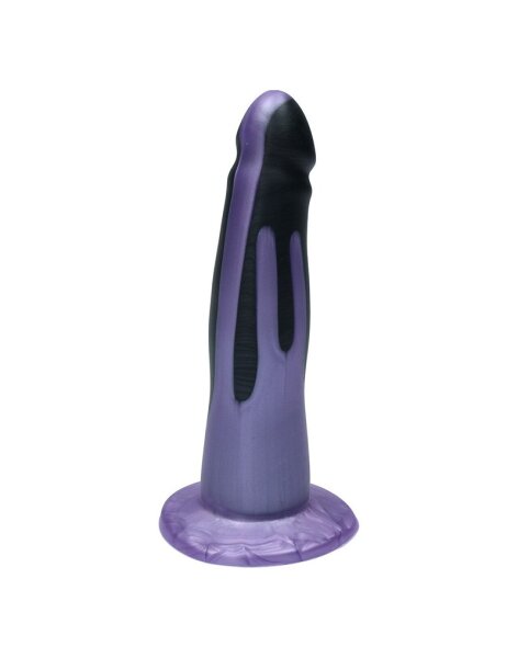 Ylva & Dite - Eros - Realistic Dildo - Black / Luster Violet - 17 cm