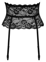 Cotelli Collection suspender belt lace black S